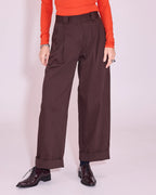 Harpo broek dark chocolate - Nathalie Vleeschouwer