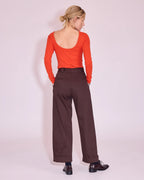 Harpo broek dark chocolate - Nathalie Vleeschouwer