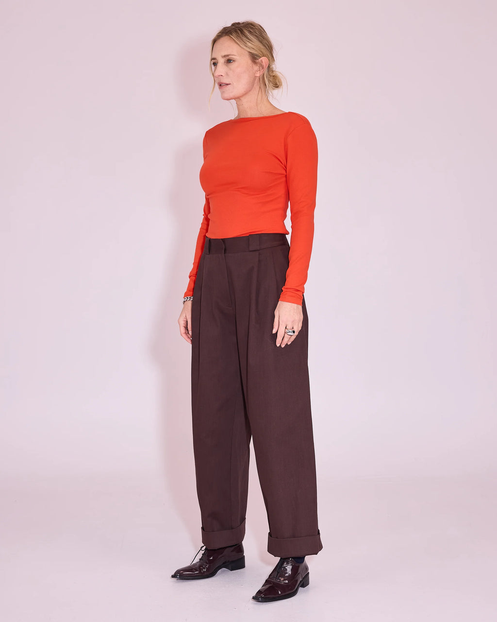 Harpo broek dark chocolate - Nathalie Vleeschouwer