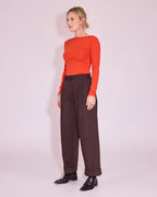 Harpo broek dark chocolate - Nathalie Vleeschouwer