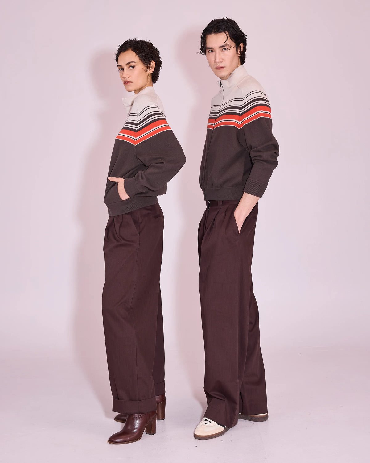 Harpo broek dark chocolate - Nathalie Vleeschouwer
