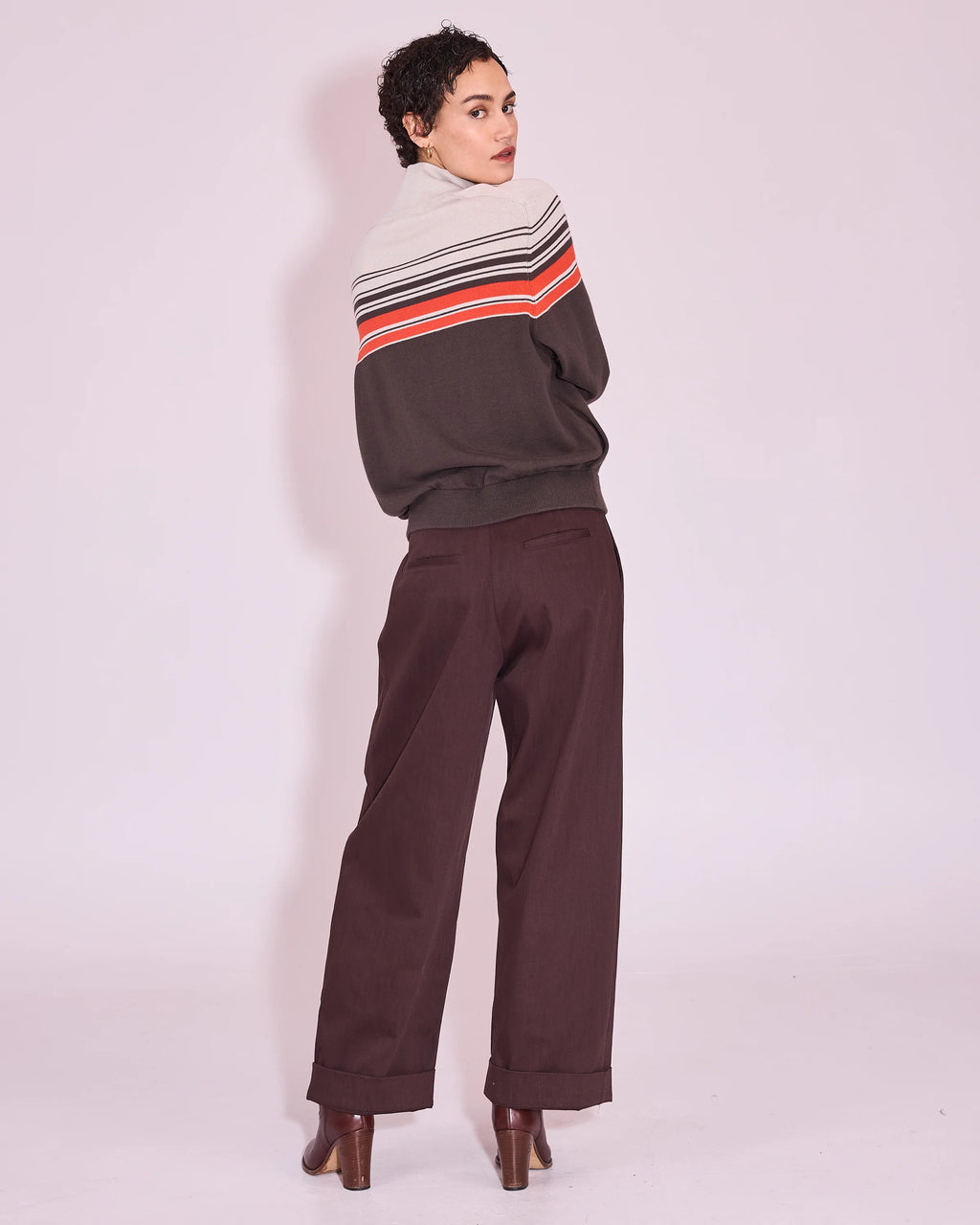 Harpo broek dark chocolate - Nathalie Vleeschouwer
