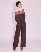 Harpo broek dark chocolate - Nathalie Vleeschouwer
