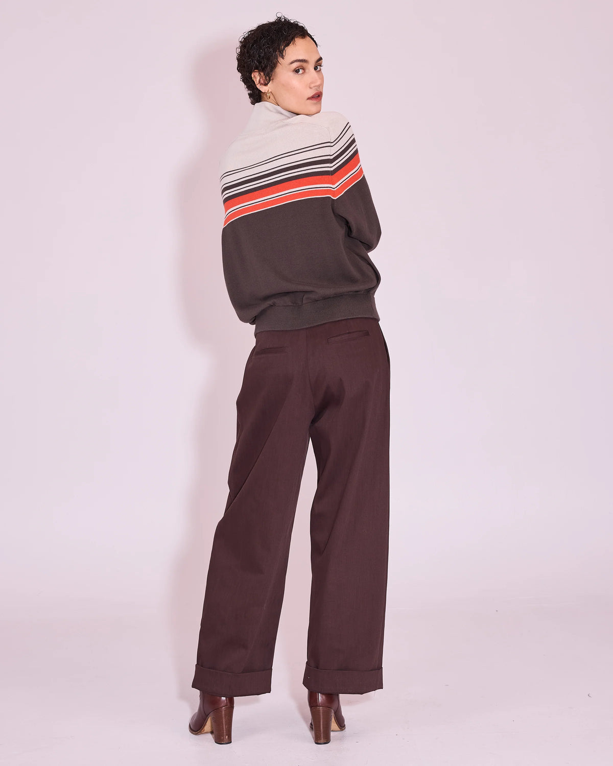 Harpo broek dark chocolate - Nathalie Vleeschouwer