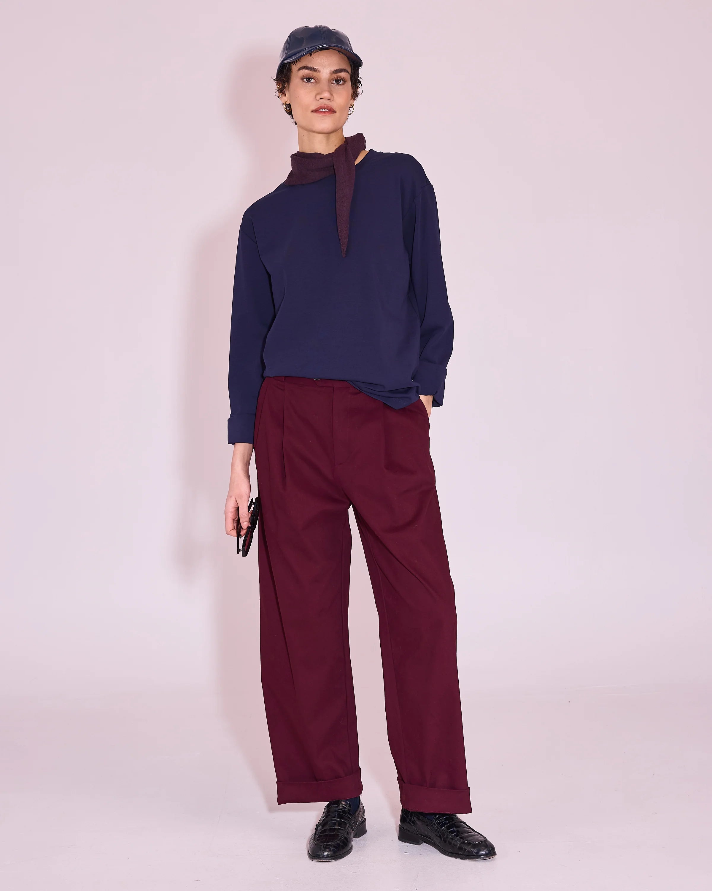 Justo broek merlot - Nathalie Vleeschouwer