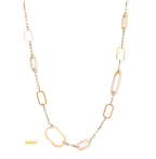Long oval leopard link halsketting - Day& Eve
