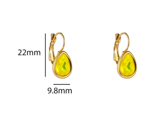 French hook drop lemon oorbellen - Day & Eve