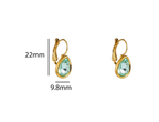 French hook drop light blue oorbellen - Day & Eve