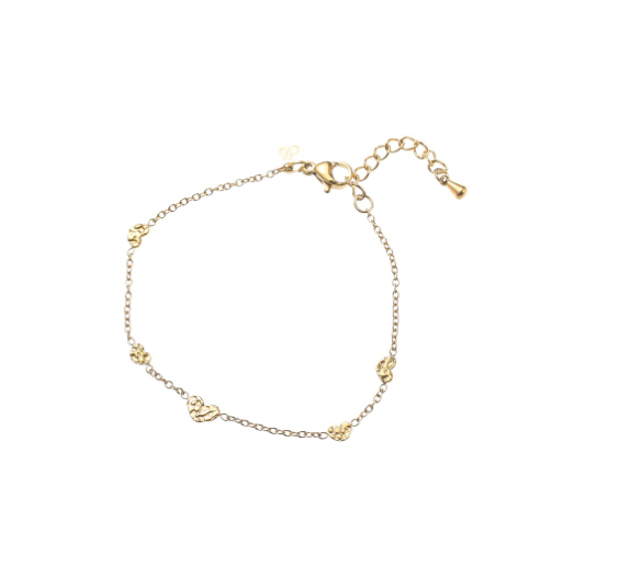 Textured Herats armband - Day & Eve