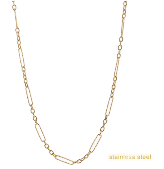 Bold oval link halsketting - Day & Eve