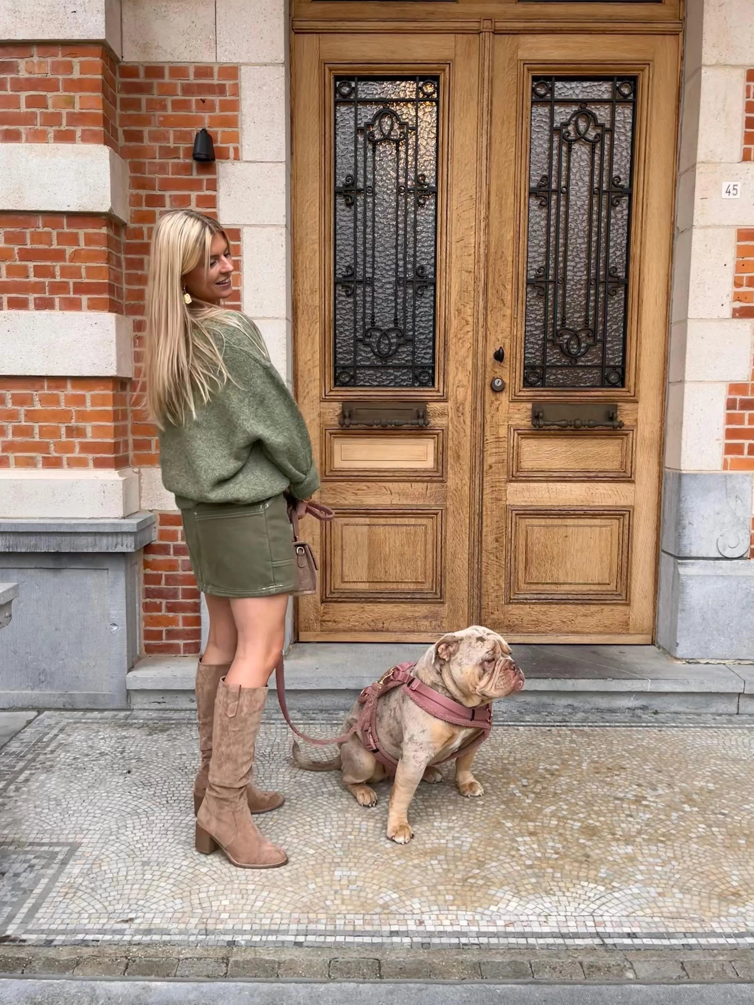 Flo vest (groen-zwart-blauw)