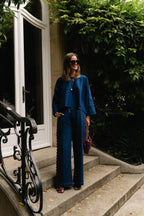 Chemise en jean Ruby bleu marine délavé - Les Jumelles