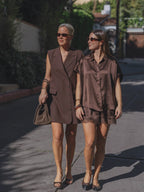 Aiko blouse brown - Les Soeurs