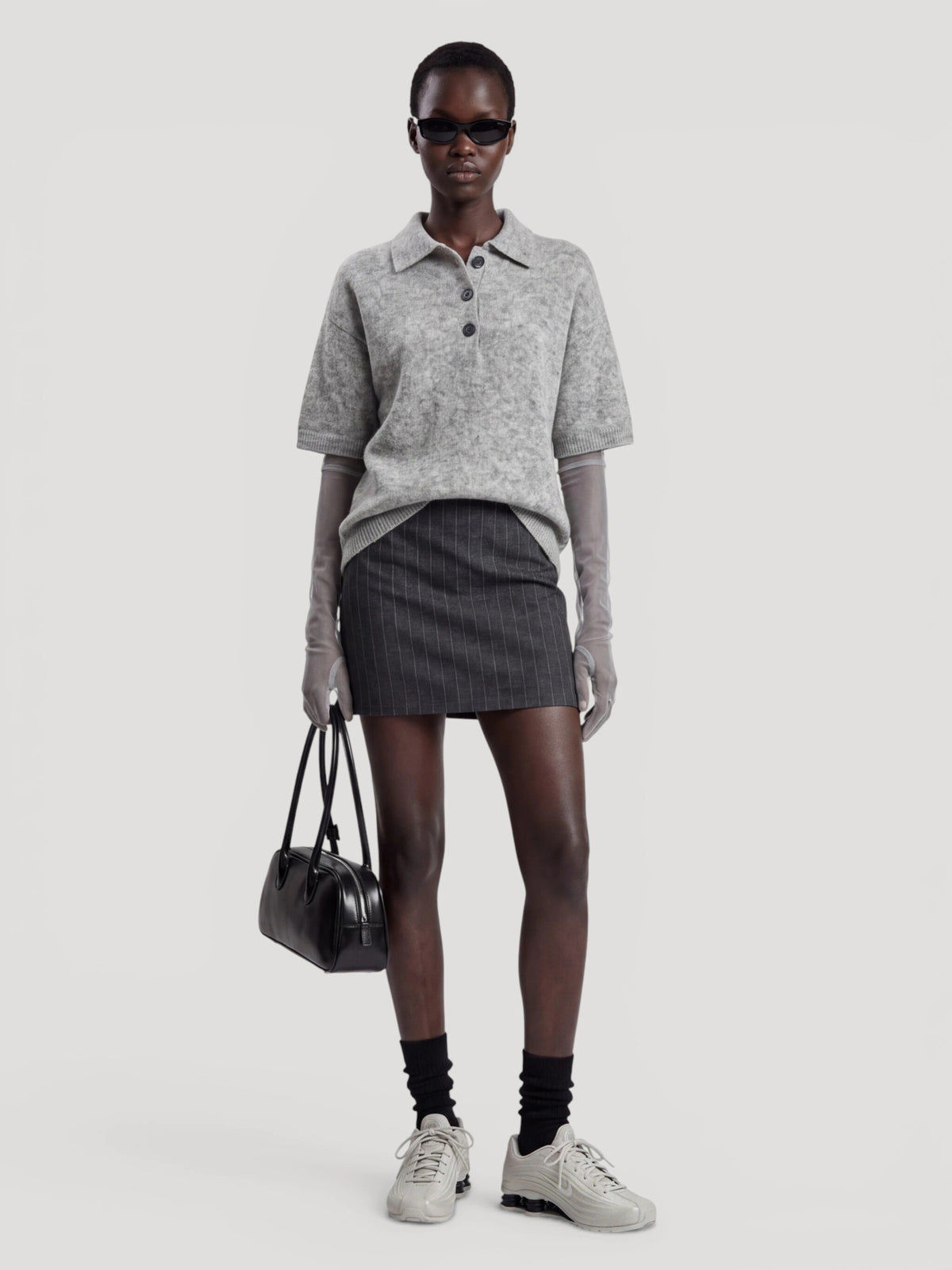 Callie Polo-Pullover Hellgrau - Edited