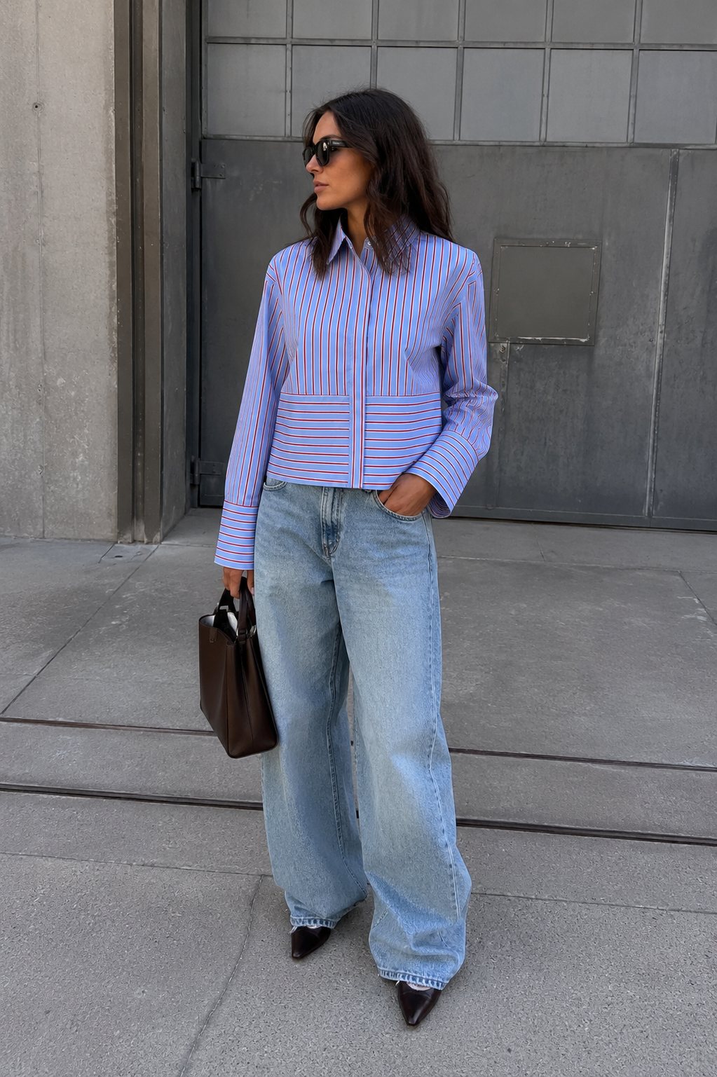 Yaslee stripe blouse - YAS