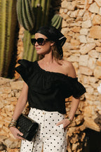 Rhea top black - Les Jumelles