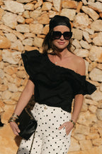Rhea top black - Les Jumelles