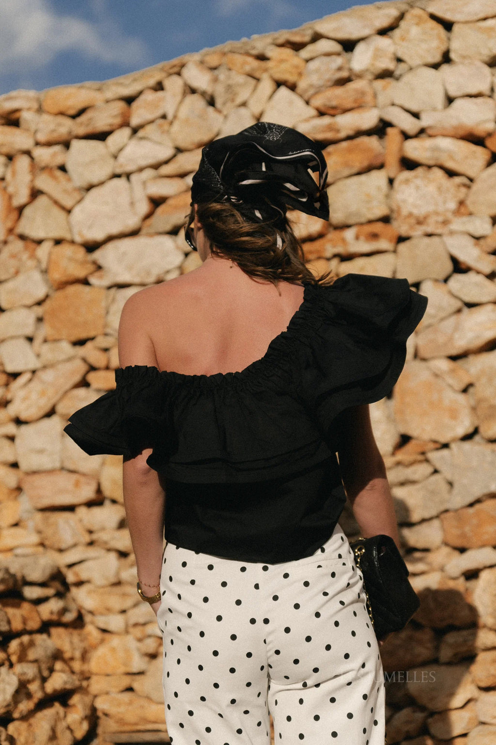 Rhea top black - Les Jumelles