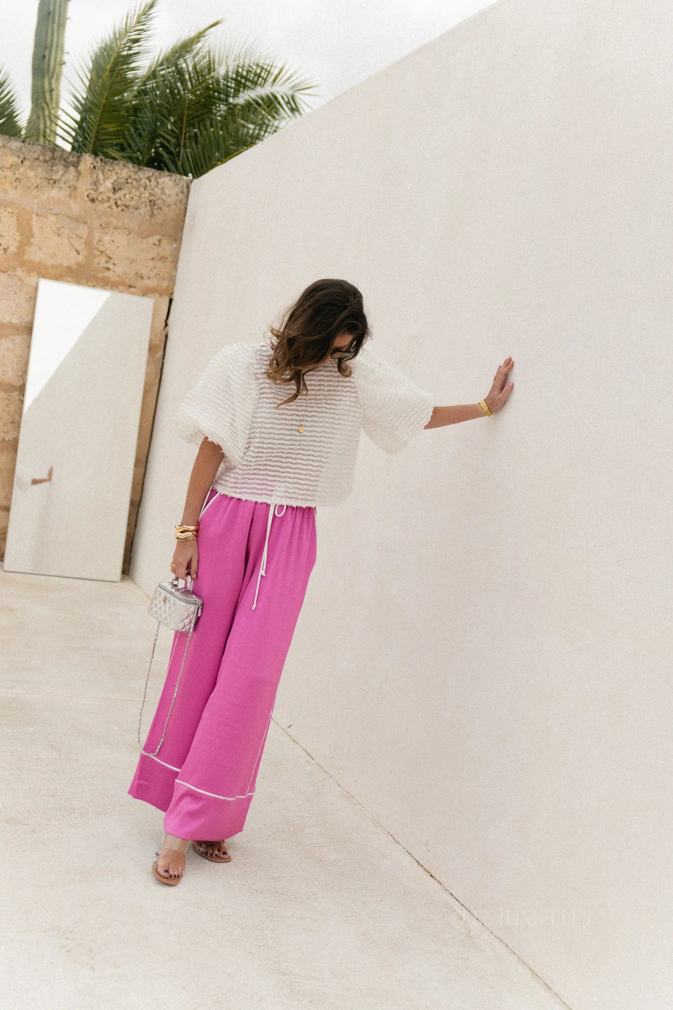 Avril broek roze - Les Jumelles