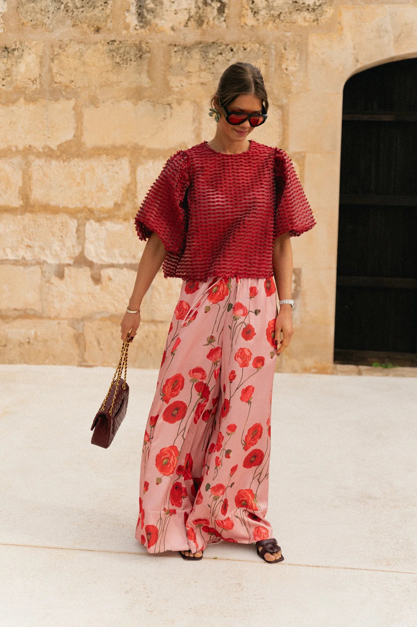 Charlotte blouse mauvewood - Les Jumelles