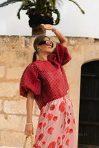 Charlotte blouse mauvewood - Les Jumelles