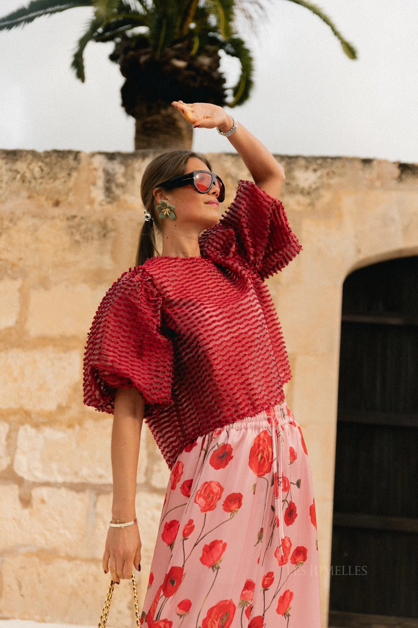 Charlotte blouse mauvewood - Les Jumelles