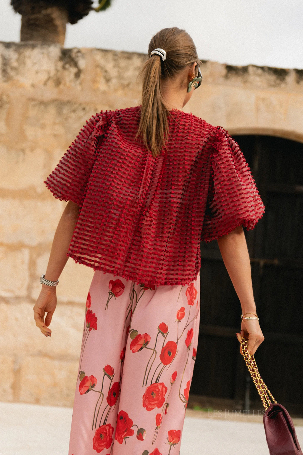 Charlotte blouse mauvewood - Les Jumelles