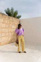 Charlotte blouse lavender - Les Jumelles