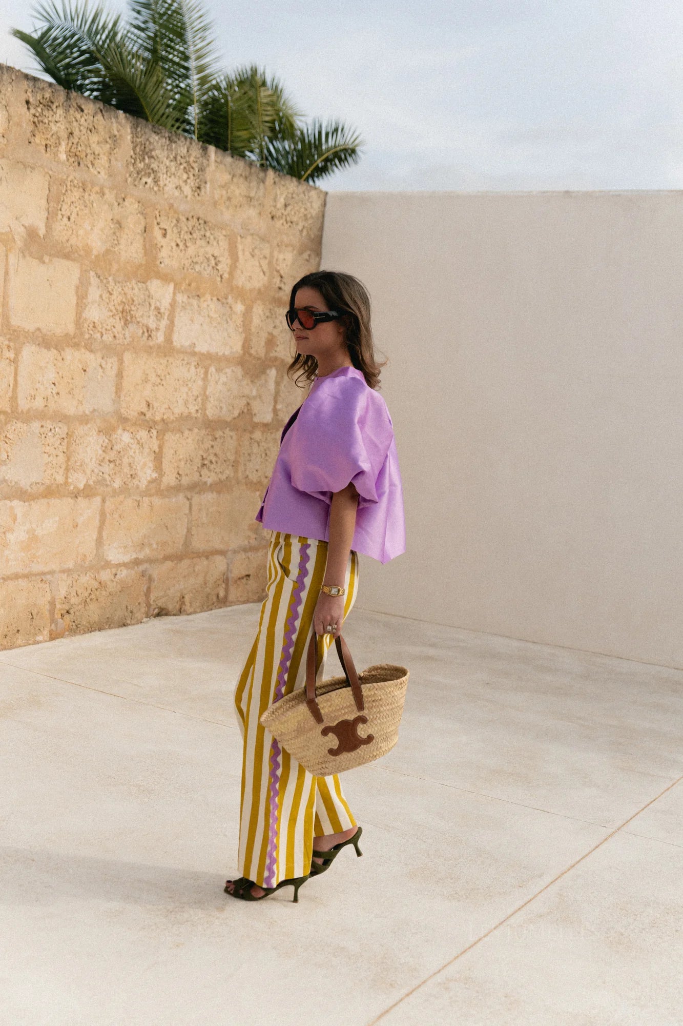 Charlotte blouse lavender - Les Jumelles