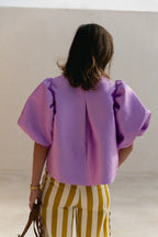Charlotte blouse lavender - Les Jumelles