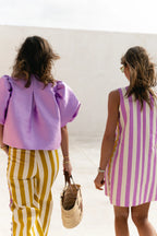 Charlotte blouse lavender - Les Jumelles