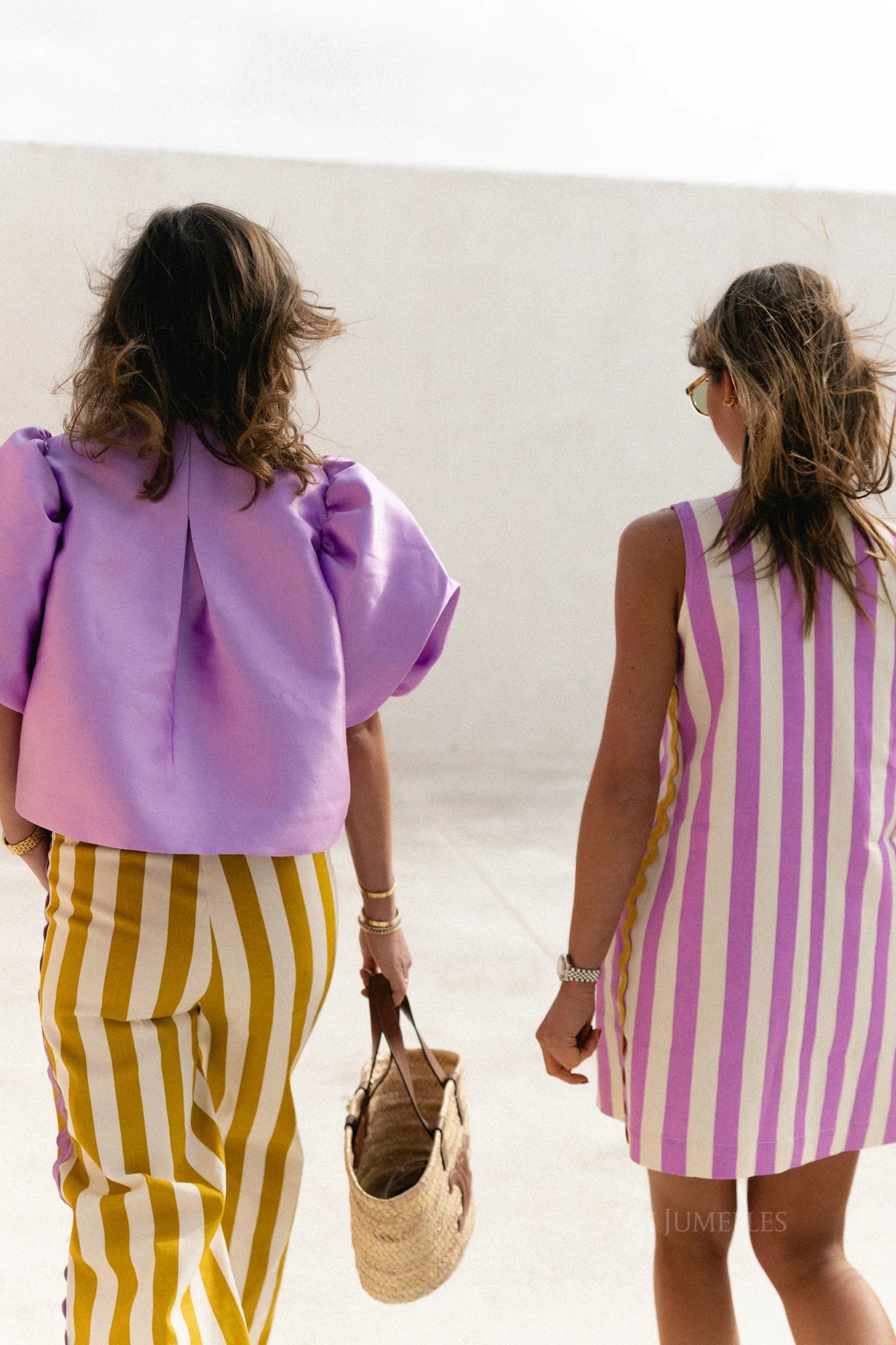 Charlotte blouse lavender - Les Jumelles