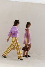 Charlotte blouse lavender - Les Jumelles