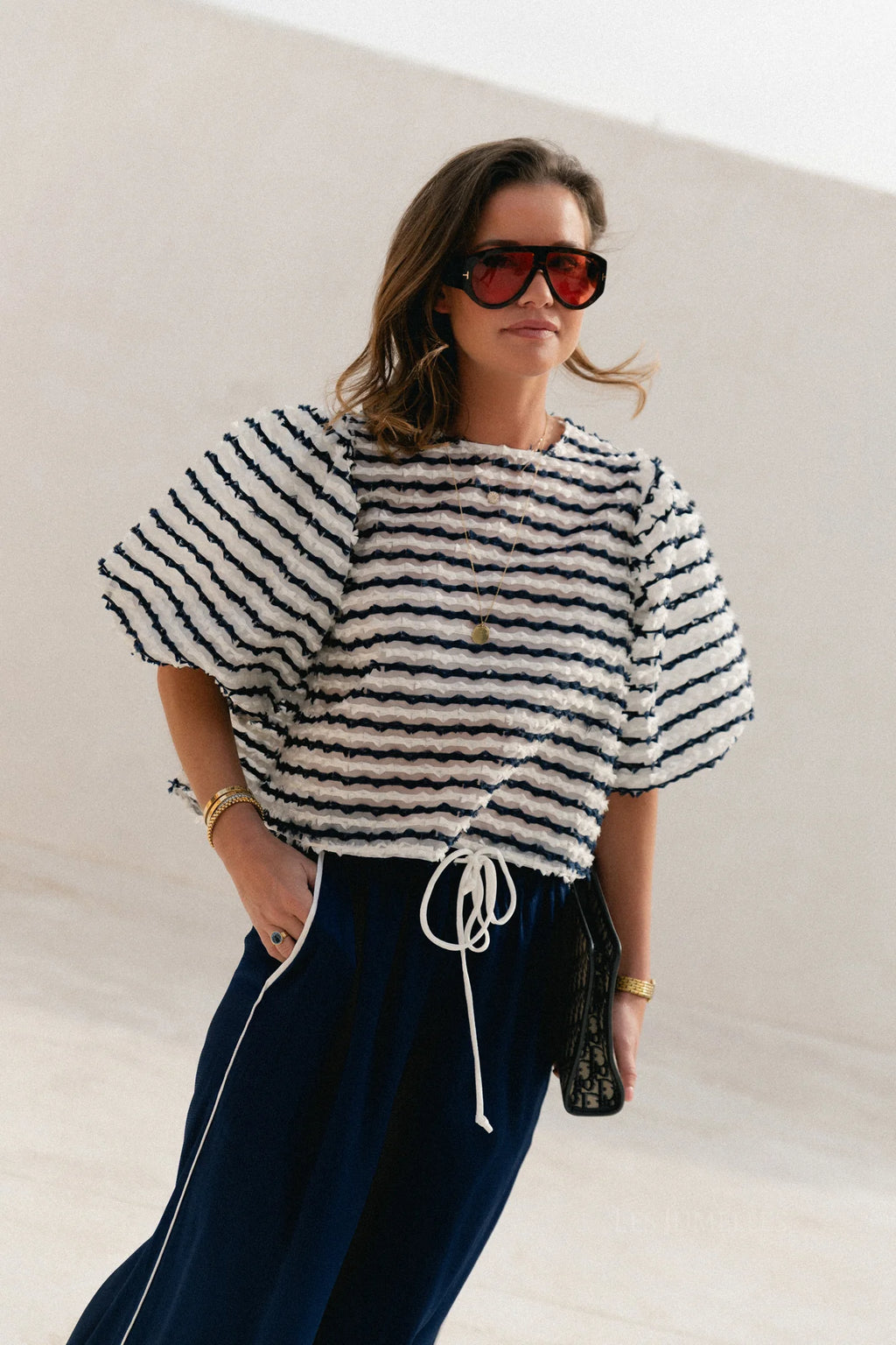 Charlotte blouse stripes - Les Jumelles