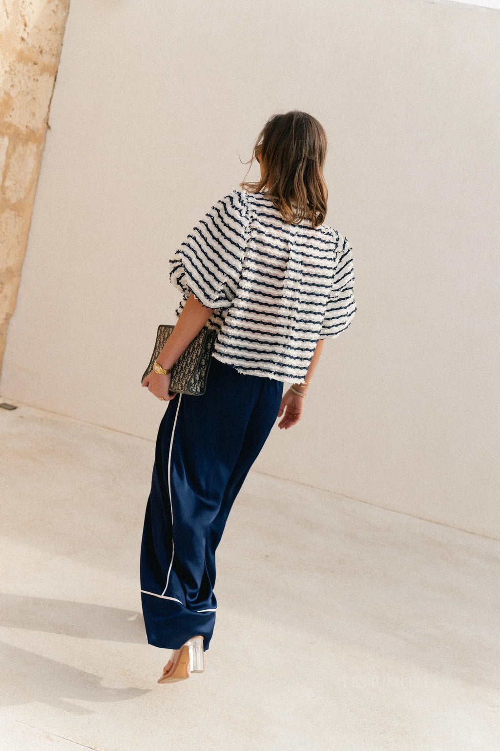 Avril broek navy - Les Jumelles