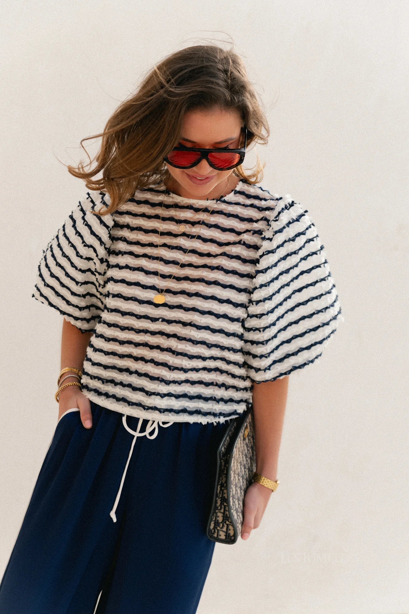 Charlotte blouse stripes - Les Jumelles