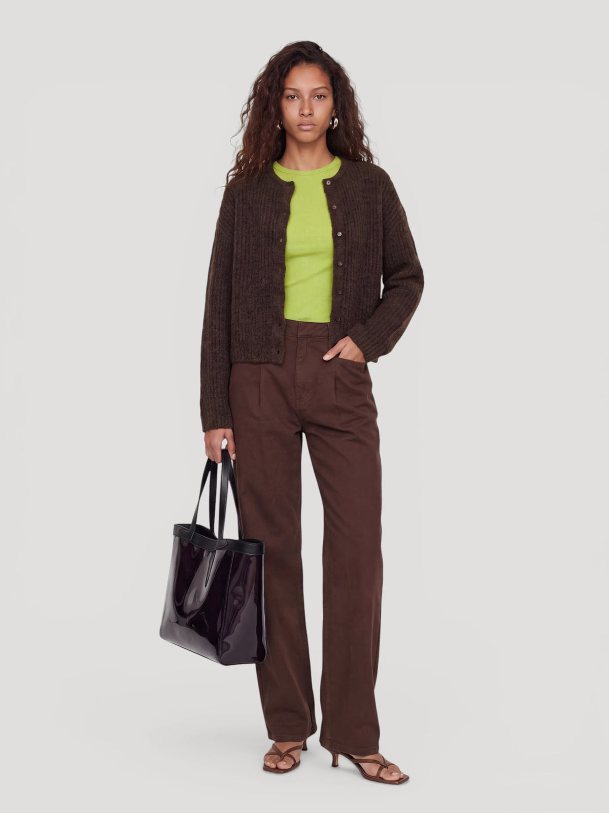 Iliana cardigan brown - Edited