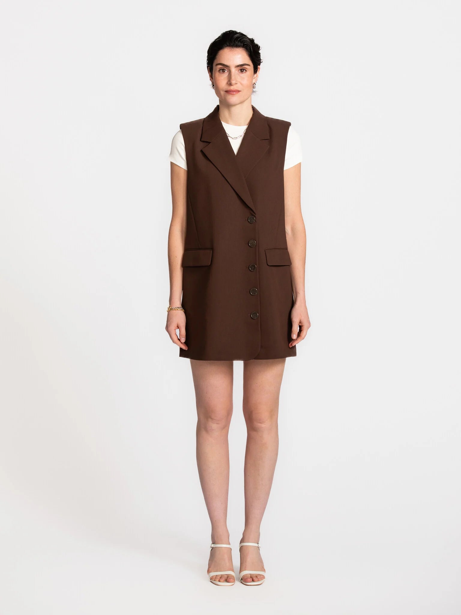 Helena jurk brown - Les Soeurs