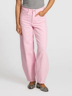 Chuck balloon jeansbroek pink - Les Soeurs