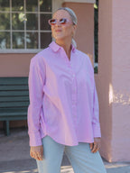 Yara hemd pink white stripes - Les Soeurs