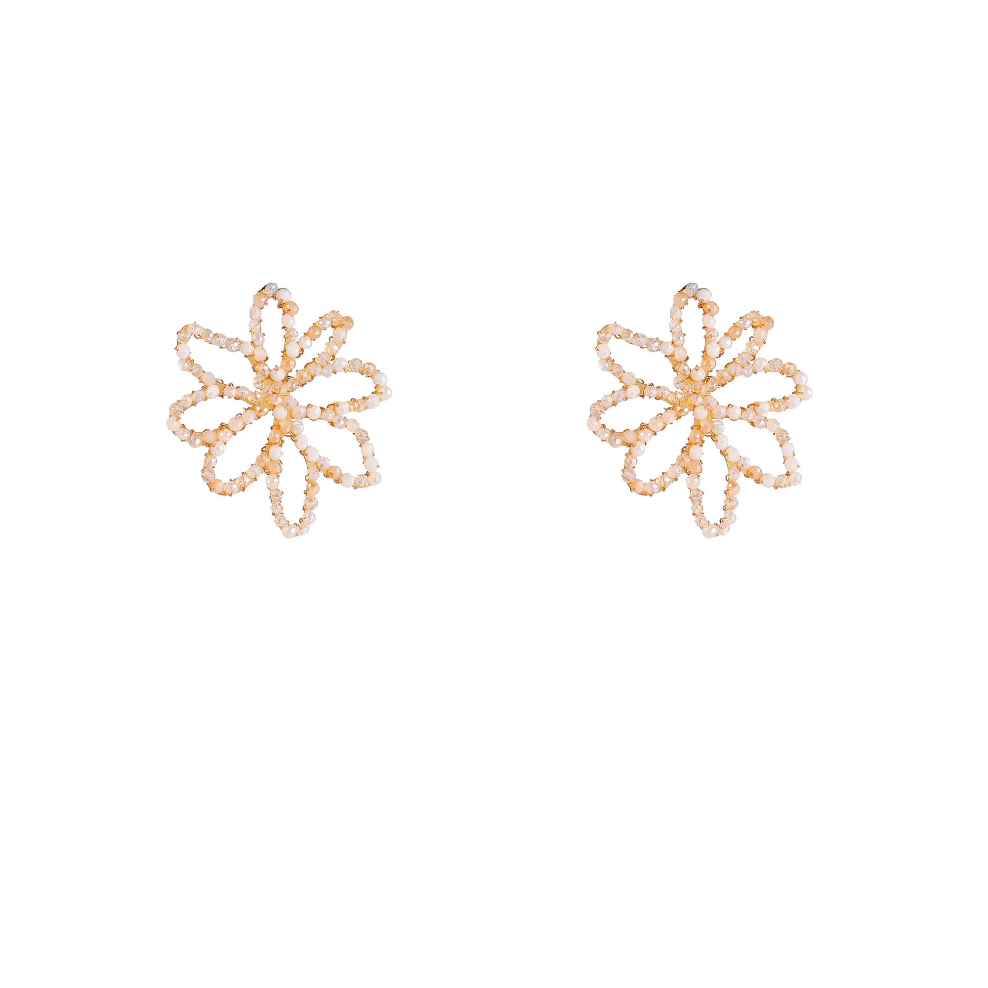 Big flower studs - Day & Eve