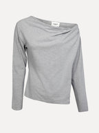 Noxy off shoulder shirt grey - Les Soeurs