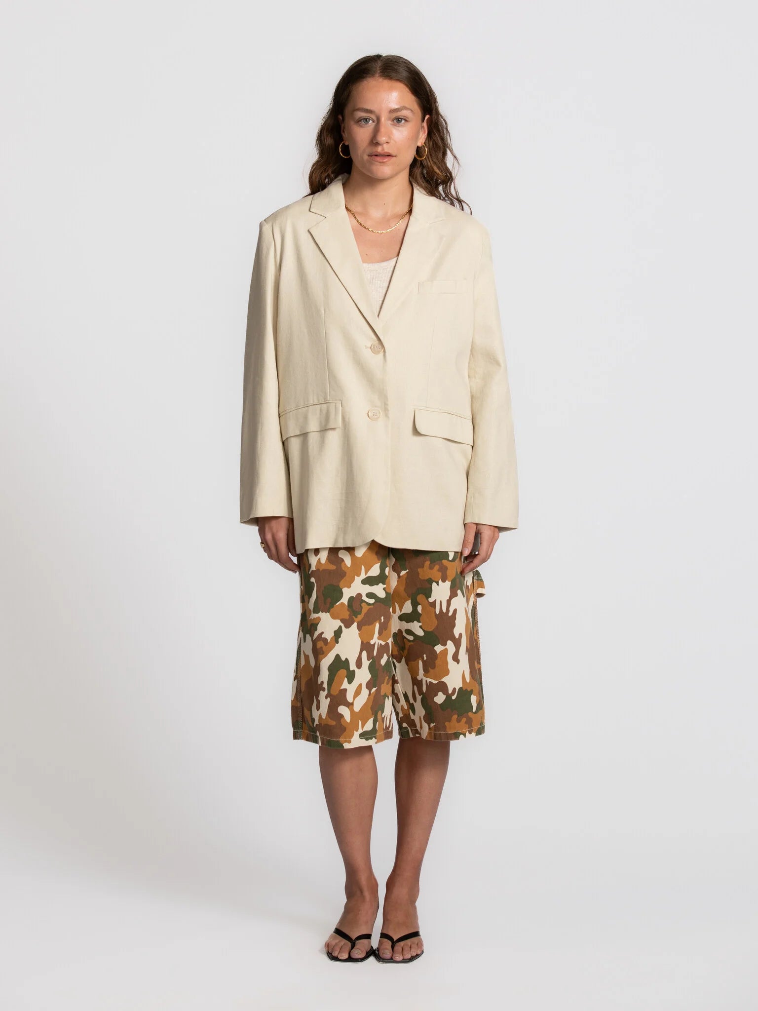 Roman blazer beige - Les Soeurs