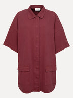 Gloria jurk bordeaux - Les Soeurs
