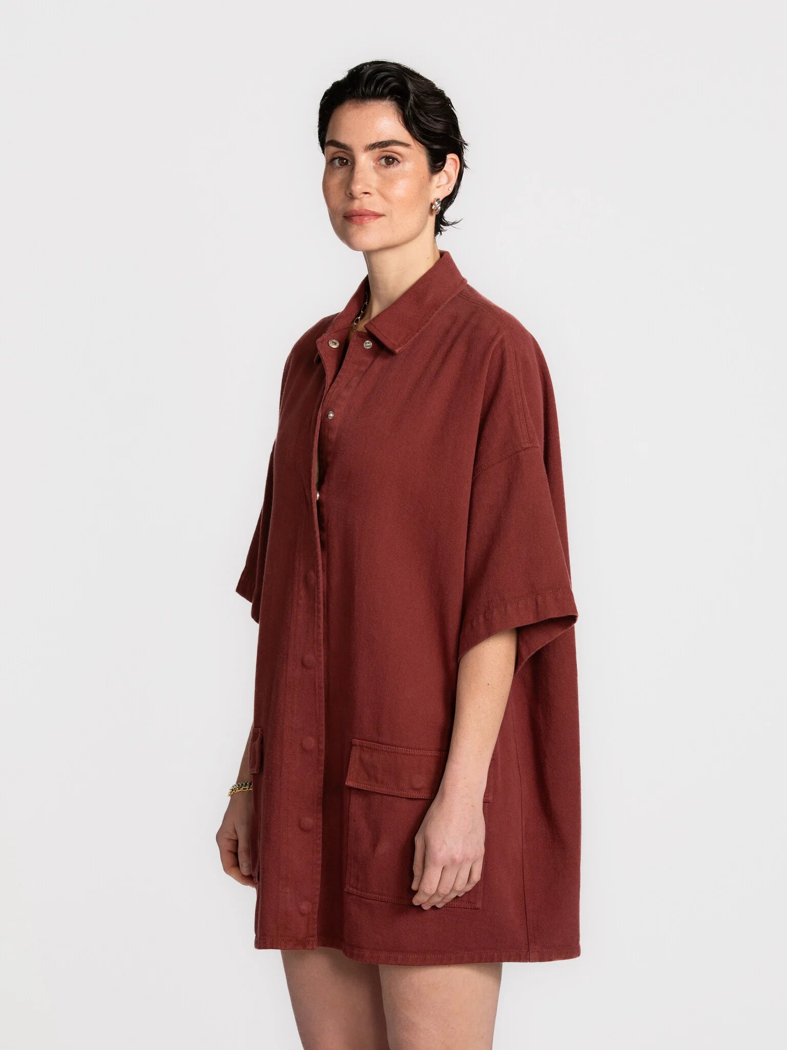 Gloria jurk bordeaux - Les Soeurs