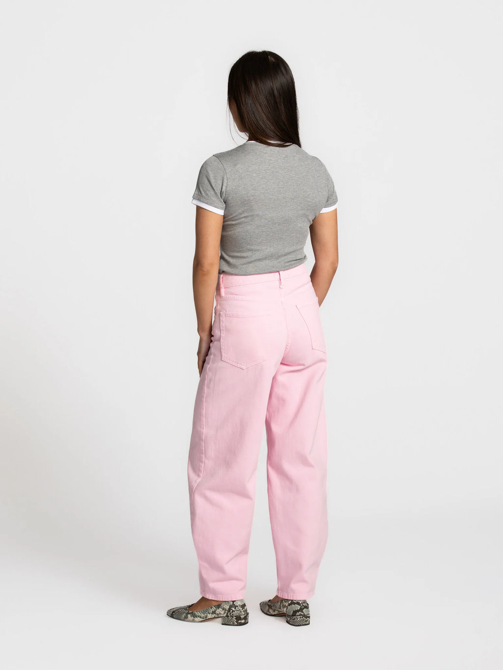 Chuck balloon jeansbroek pink - Les Soeurs