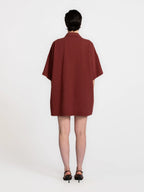 Gloria jurk bordeaux - Les Soeurs