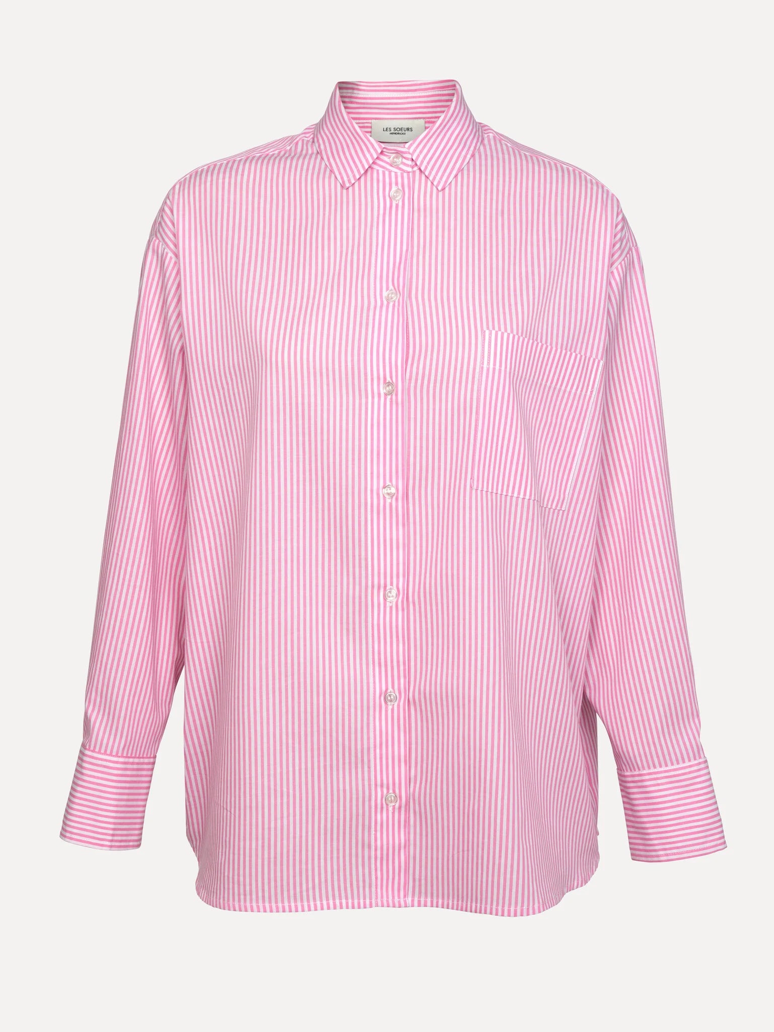 Yara hemd pink white stripes - Les Soeurs