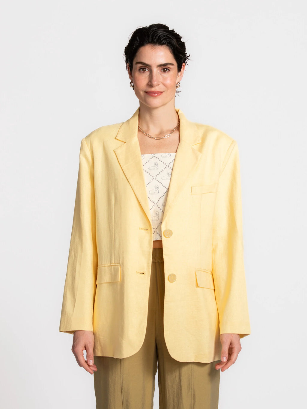 Roman blazer butter - Les Soeurs