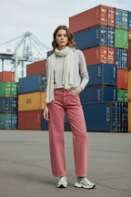 Milie jeans coral - Les Soeurs